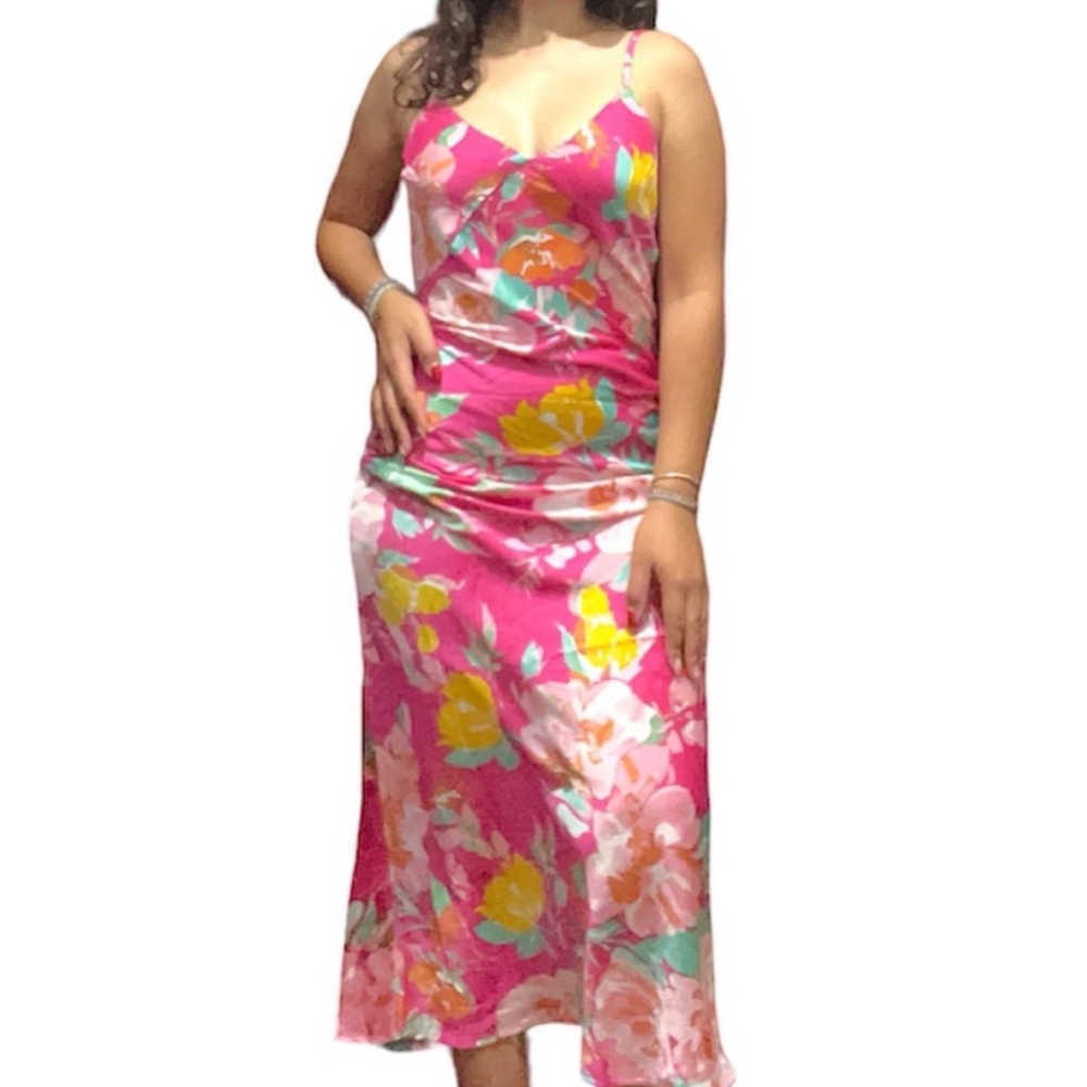 Silk Colorful Long Dress